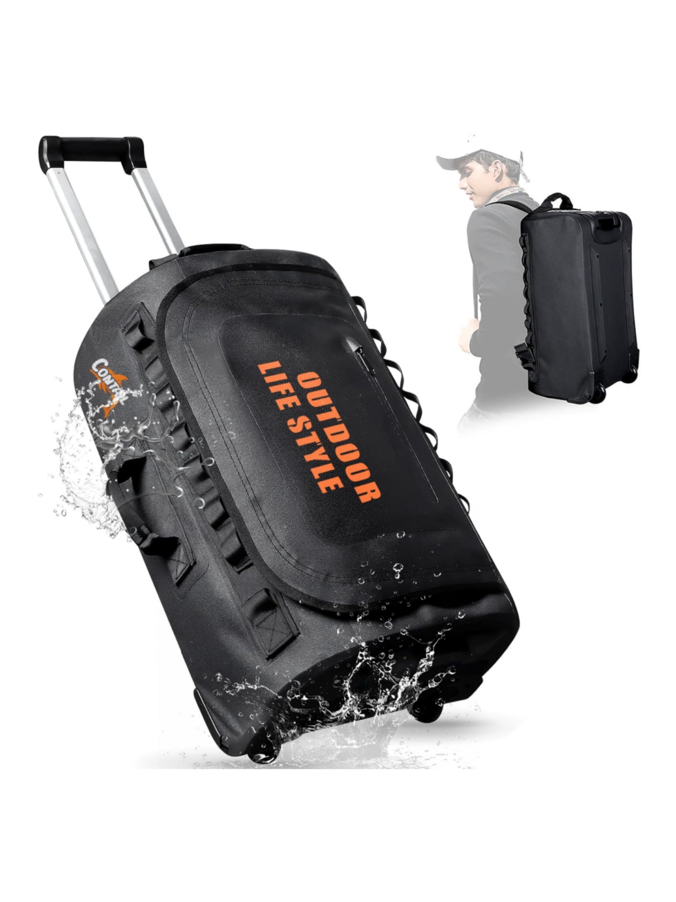 48/95 Liter Wheeled Diving Bag - Snorkeling Gear review and price
