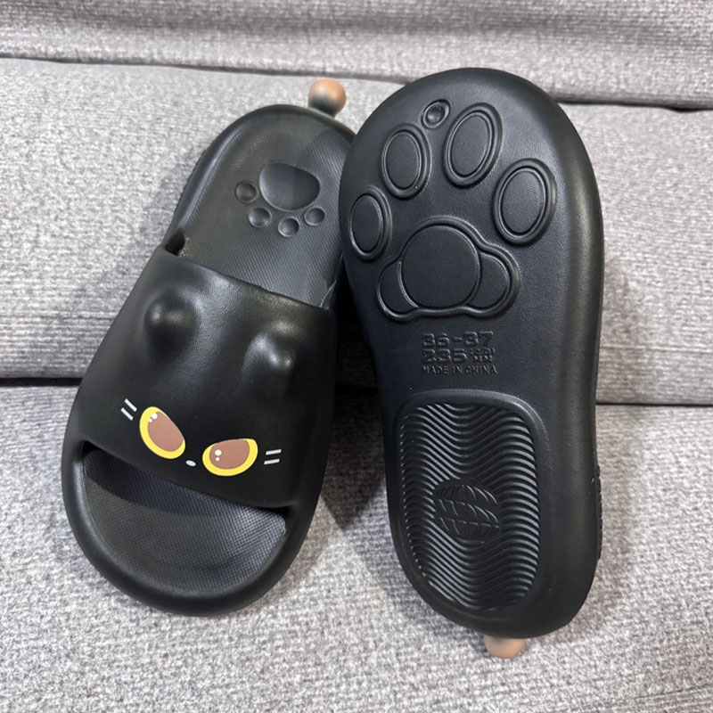 New Cute 3D Black Cat Paw Slid - Water Shoes review and price