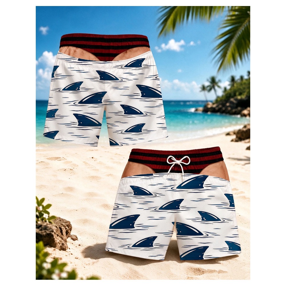 Men's Shark Fin Wave Print Swi - Swim Fins review and price